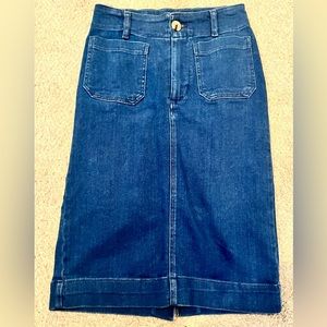 Anthropologie Denim Skirt. Brand new. Never worn.